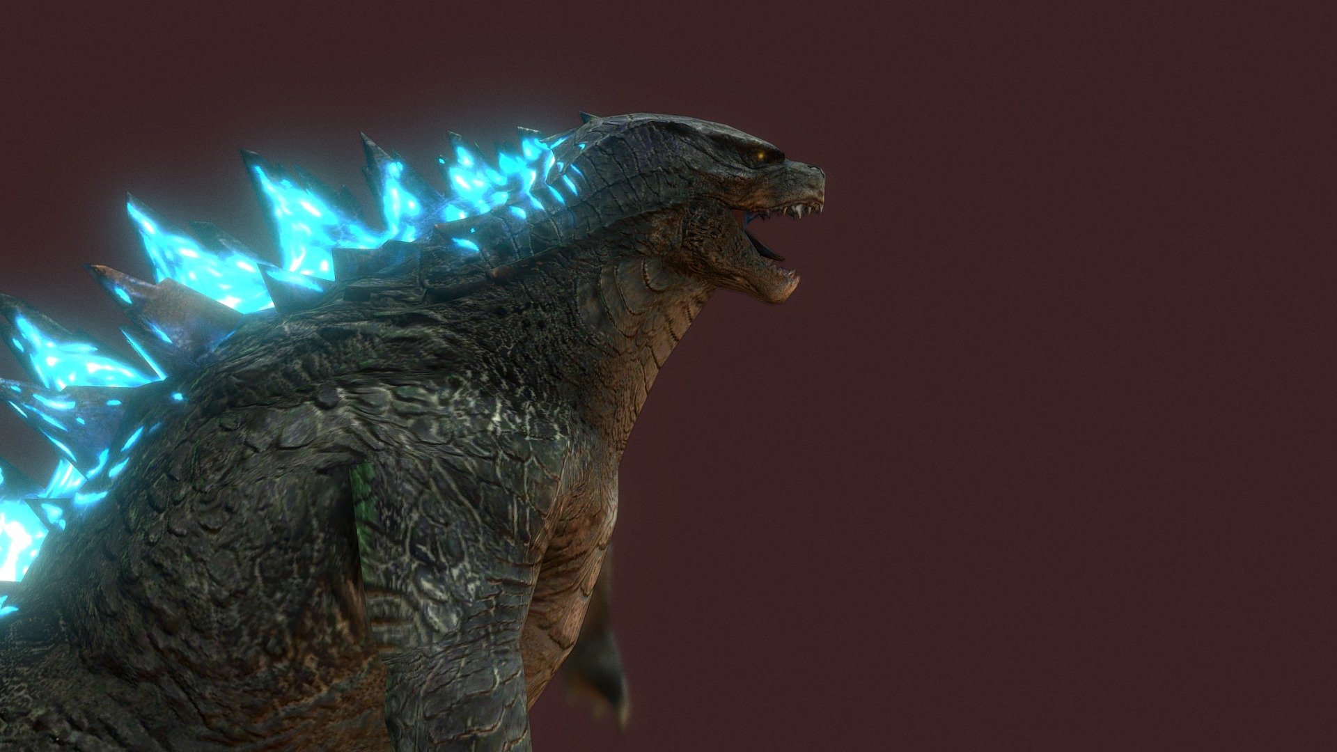 Godzilla Atomic Breath Download Free 3D model by Cameraman