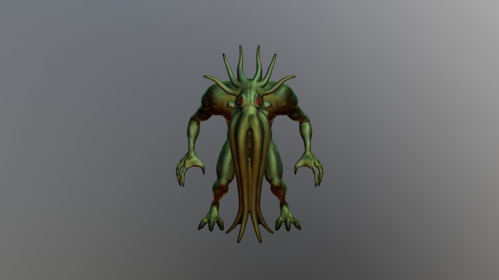 Cthulu Monster 3D Model