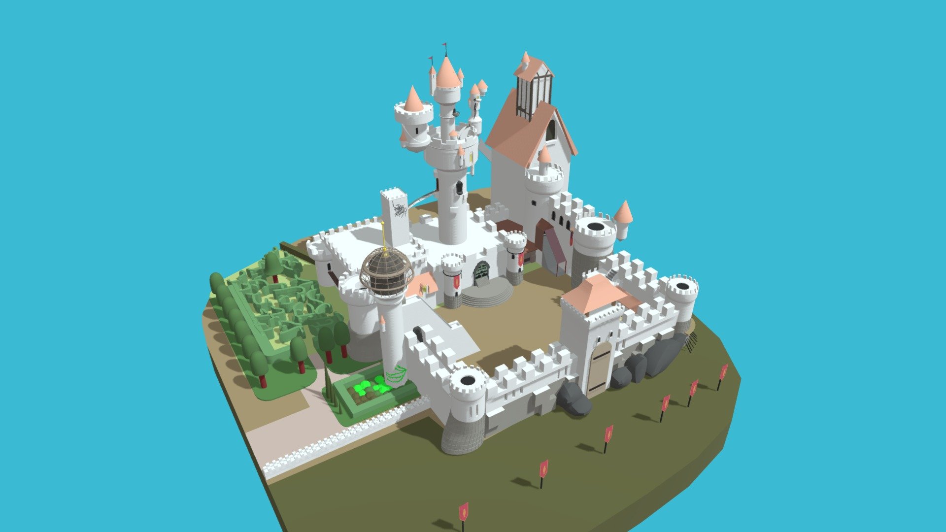 Castillo De Dreamland - Dreamland Castle - Download Free 3D model by ...