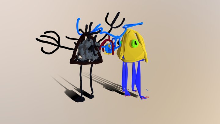 The Triangular of Day and Night 3D Model