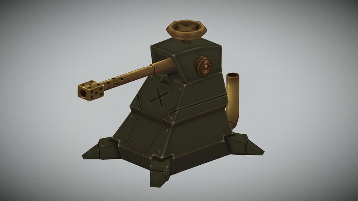 Siege Cannon 3D Model
