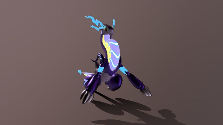 Miraidon Battle Form Pokemon S&V 3D Model