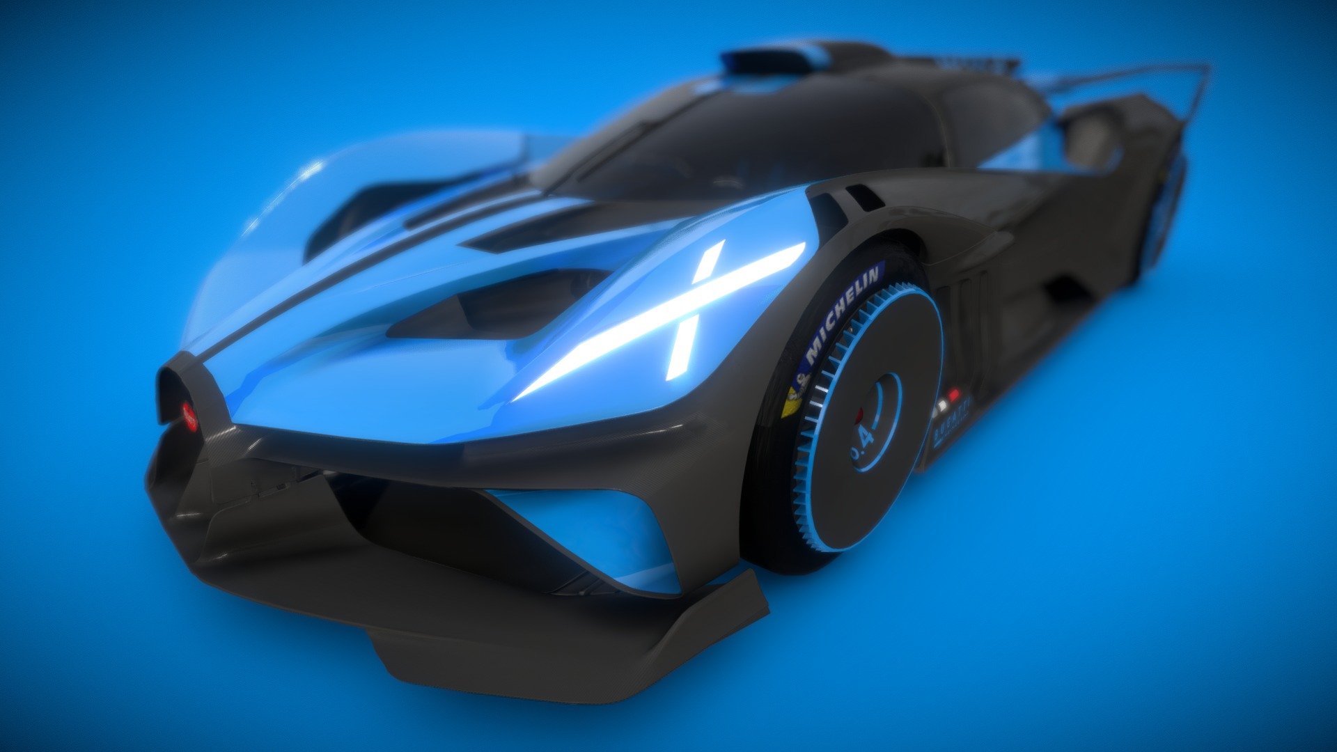 Bugatti Bolide — Sketchfab embed 3D viewer