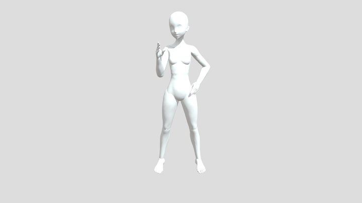 Base mujer 3D Model