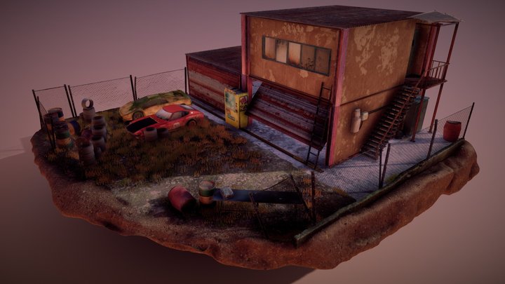 Abandoned Garage 3D Model