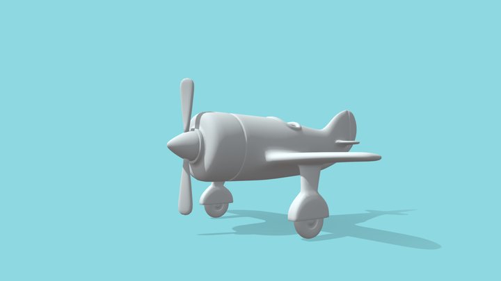 AirPlane Lowpoly 3D Model