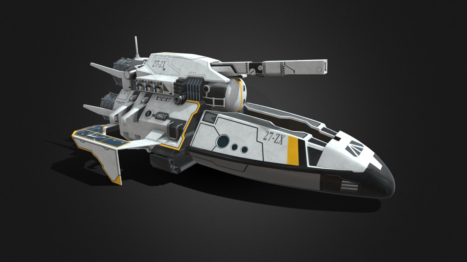 Sci-fi concept Spaceship - Download Free 3D model by Aditya Graphical  (@Adityakm) [bbbcc8c]