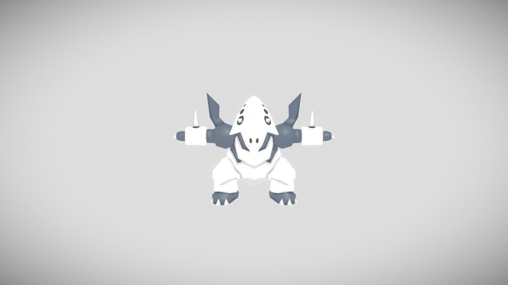 Pokemon Mega Aggron LowPoly