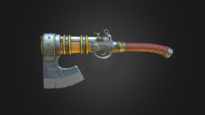 Axe-Gun 3D Model