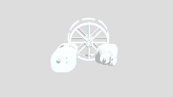 Trundle Wheel + Counter 3D Model