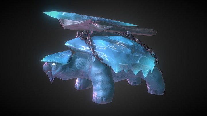 Ice Turtle 3D Model