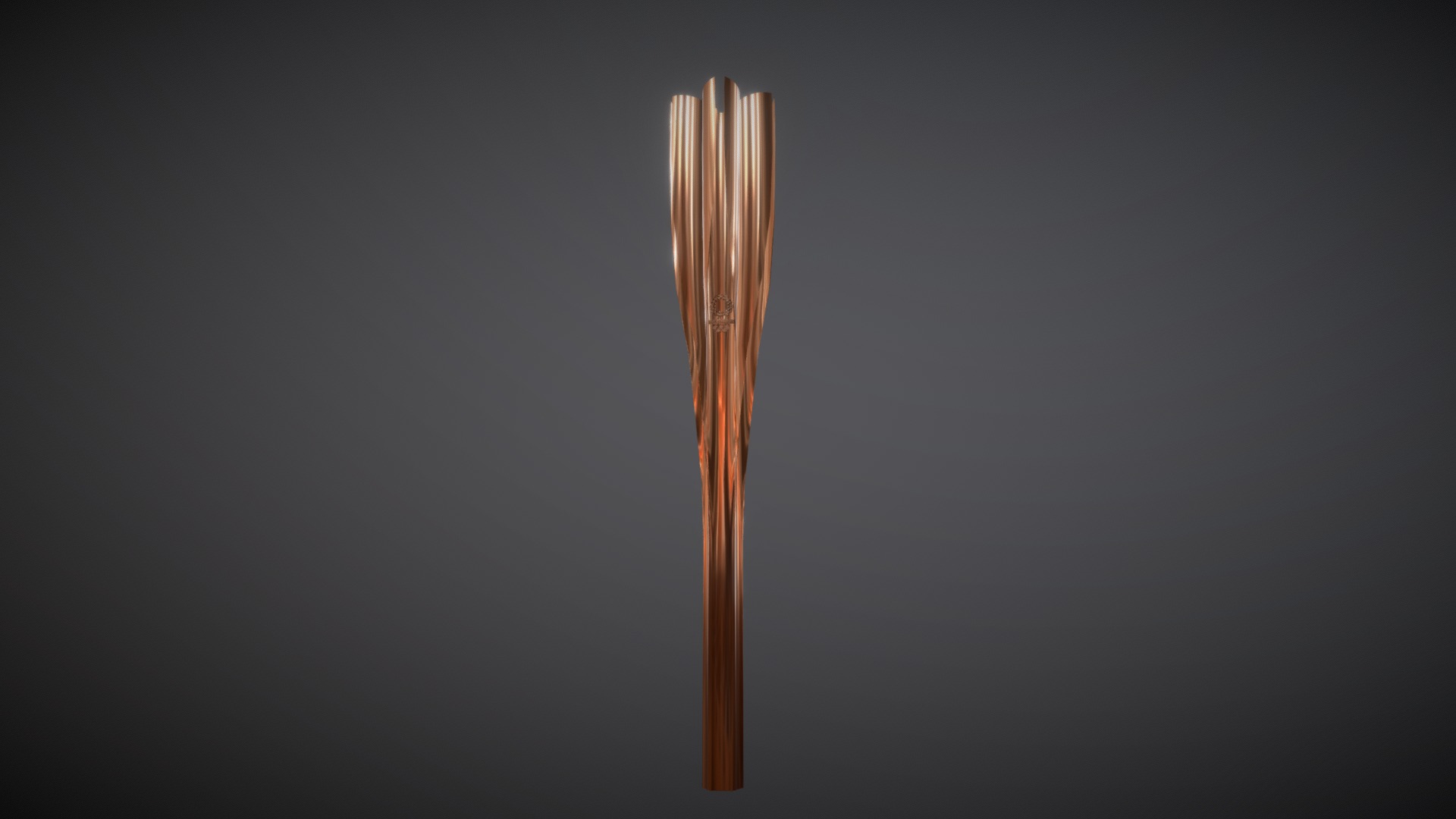 3D model Tokyo 2020 Olympic Torch - This is a 3D model of the Tokyo 2020 Olympic Torch. The 3D model is about a close-up of a sword.