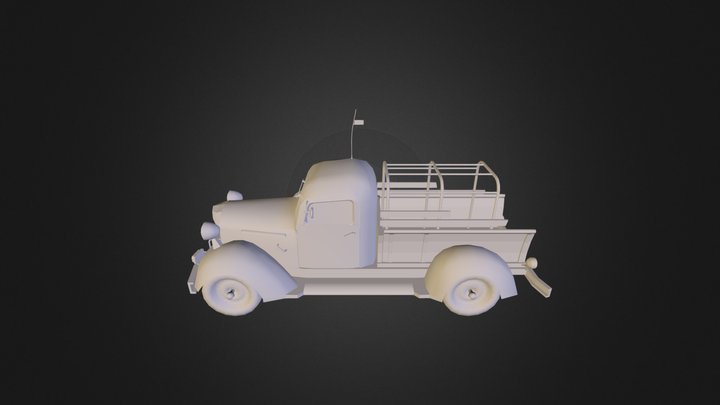 Post apo chevy car.obj 3D Model