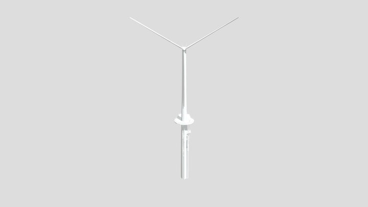 Progress Wind Turbine 3D Model