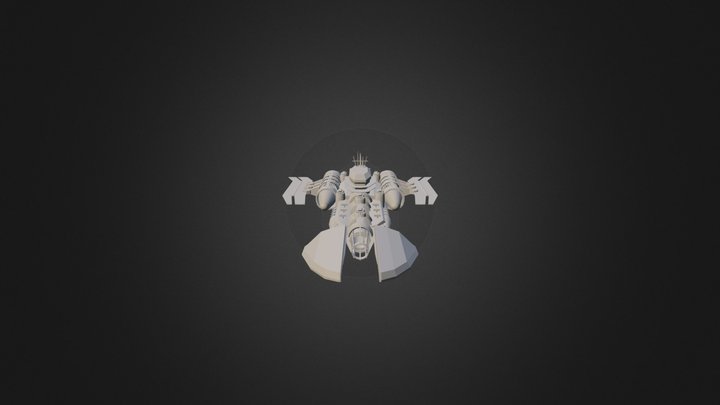 U.I.U. Ravager-Class Battlecruiser 3D Model