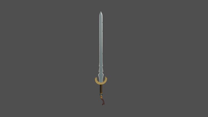 Knight Sword 3D Model