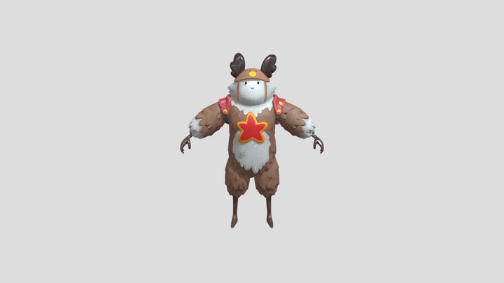 Comet Deer – Kostenloses 3D-Modell STL