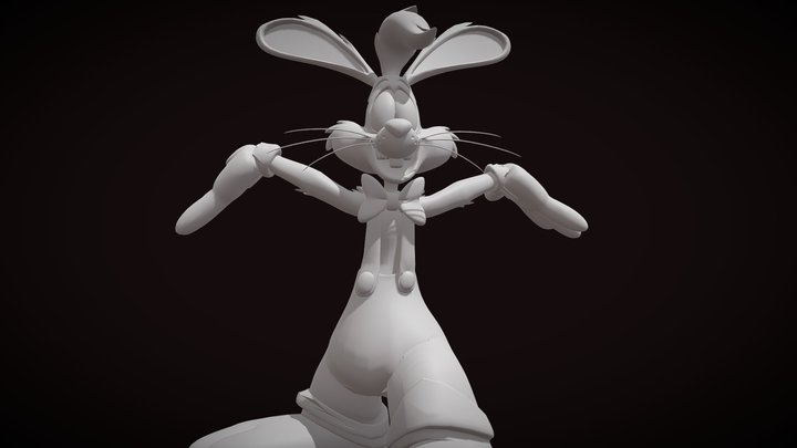 Roger Rabbit 3Dprint Ready 3D Model