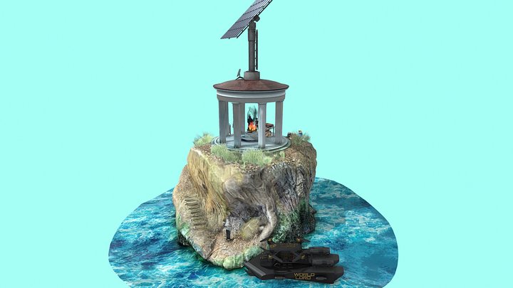 WORLD LORD Barbecue Island 3D Model