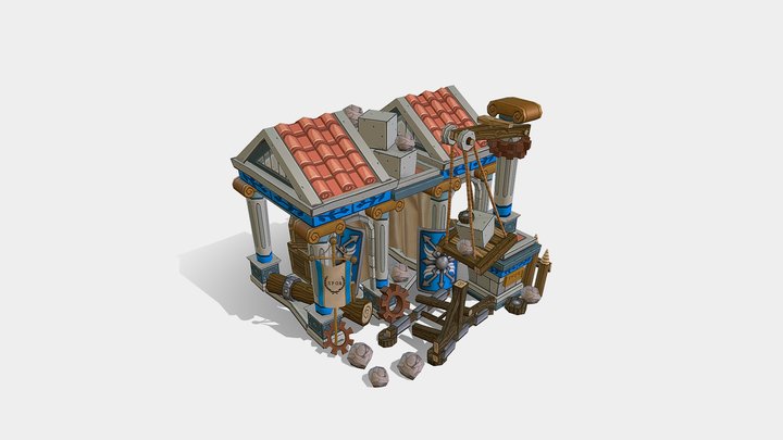 AOEO - Roman SiegeWorkshop 3D Model