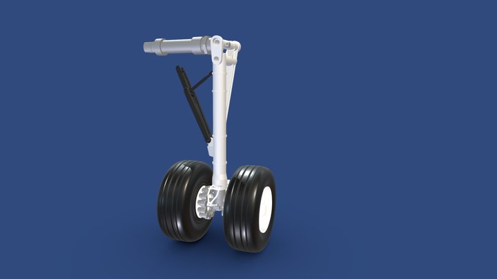 Main_landing_gears_01 3D Model