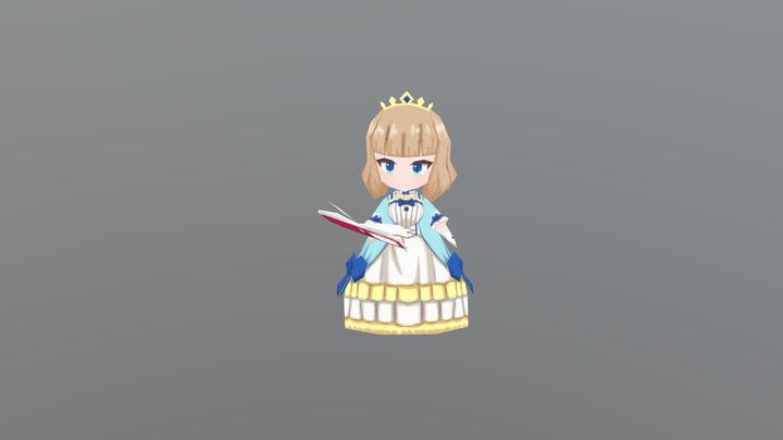 Mia - Tearmoon Empire 3D Model
