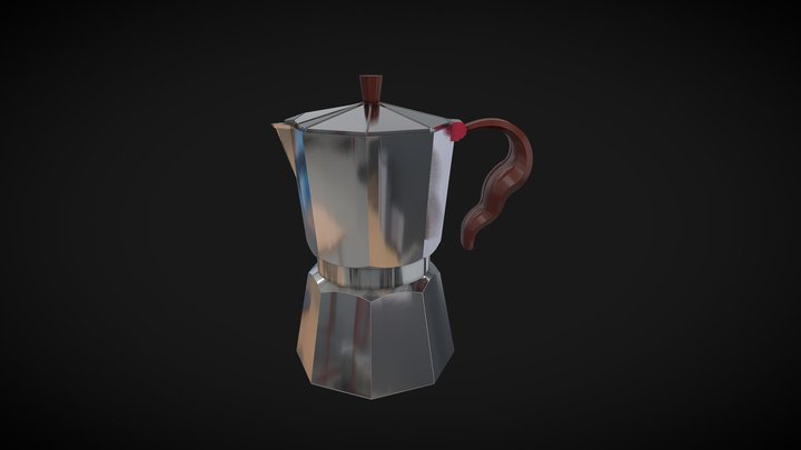 Italian Coffee Maker 3D Model