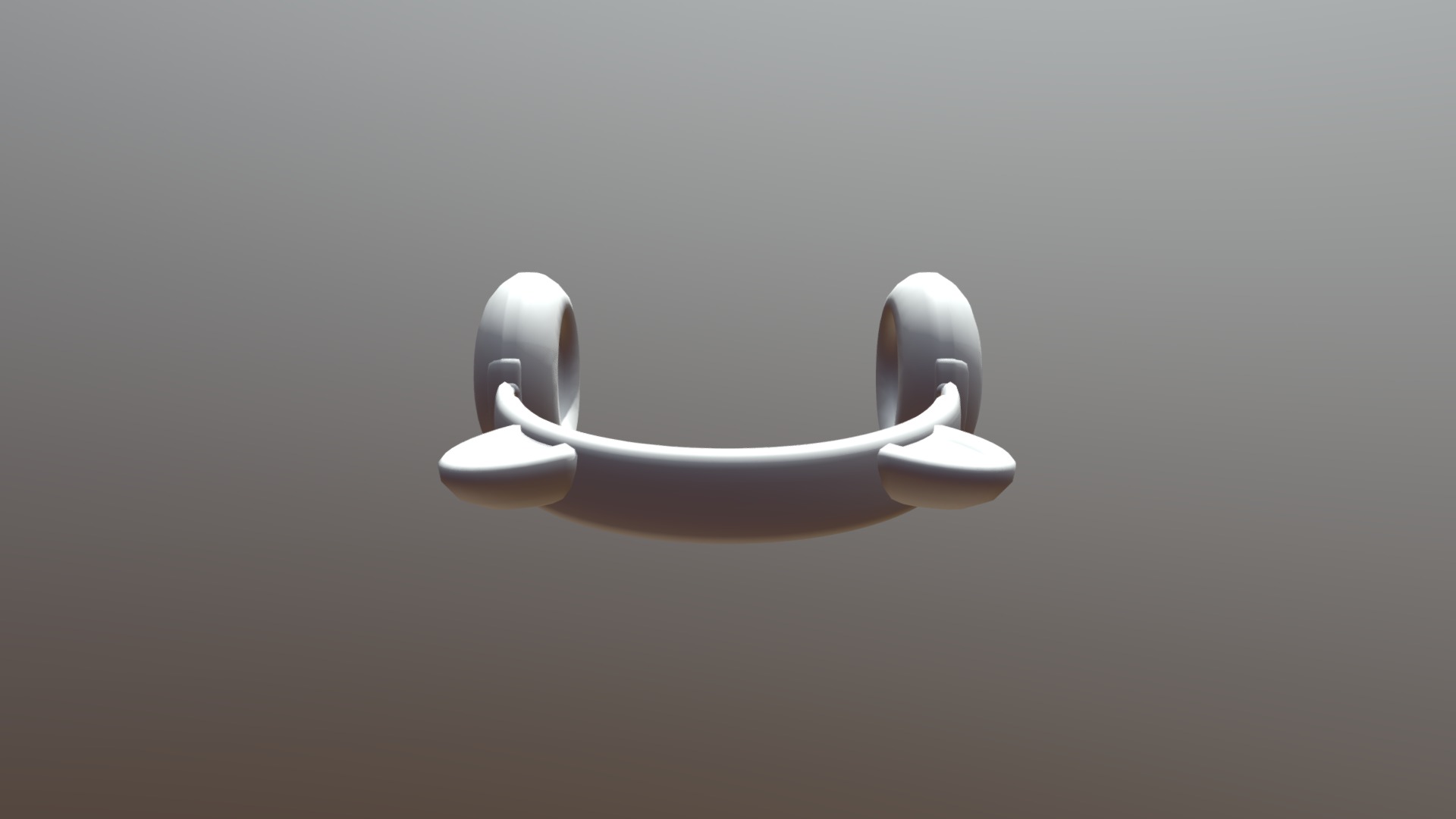 3D model Cat Ear Headset - This is a 3D model of the Cat Ear Headset. The 3D model is about a white and grey lamp.