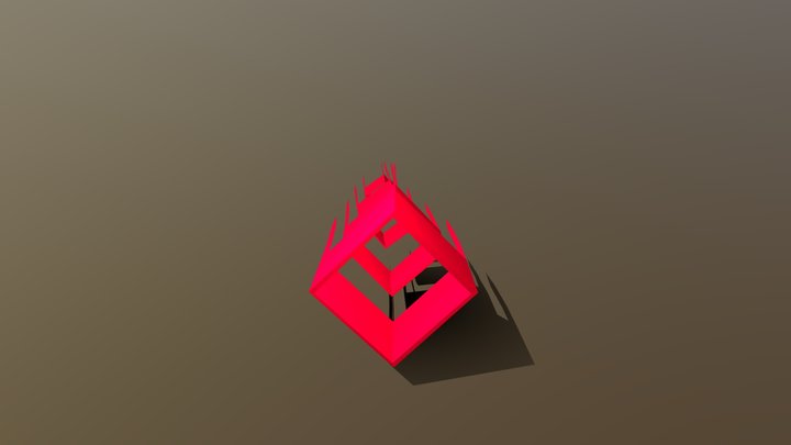 Red Box Kite 3D Model