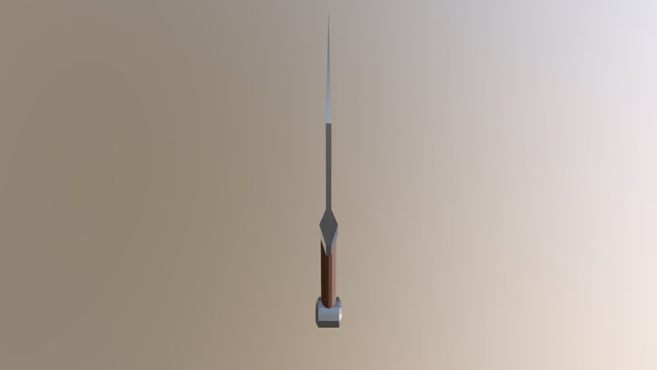 Low Poly Dagger 3D Model