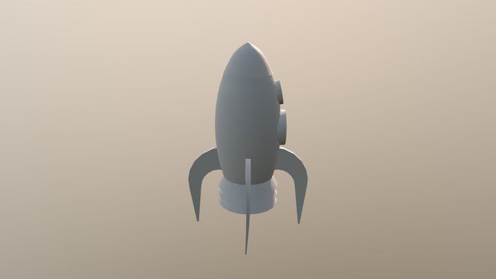 Rocket Ship (Low Poly) 3D Model