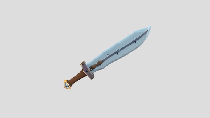 Stylized Fantasy Sword 3D Model