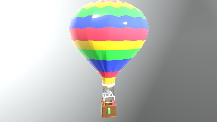 Hot Air Balloon Model 3D Model