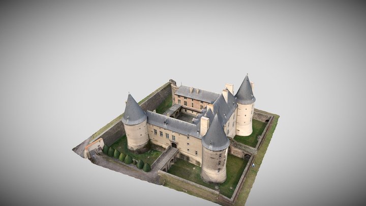 Château de Villeneuve Lembron 63 3D Model
