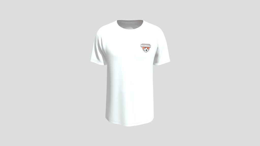 Soccer Shield Graphic White T Shirt
