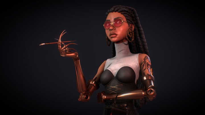 Diamond City - Stylized Character 3D Model