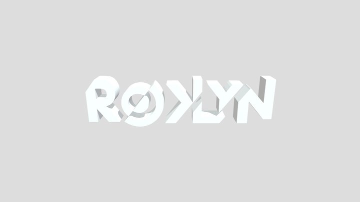 Roklyn Logotype 3D Model