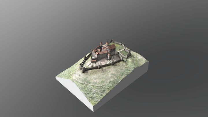 BURG HOHENNAGOLD REKONSTRUKTION ZUSTAND 1644 3D Model