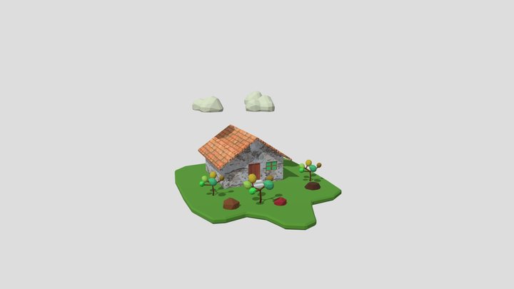 Casetta low poly 3D Model