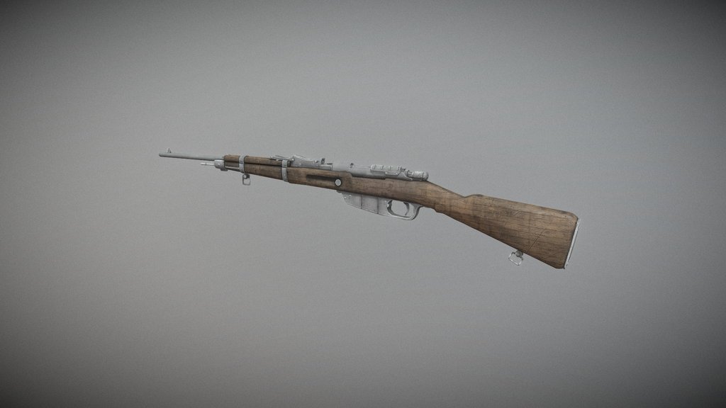 High Quality Hunting RIfle Game Ready Asset