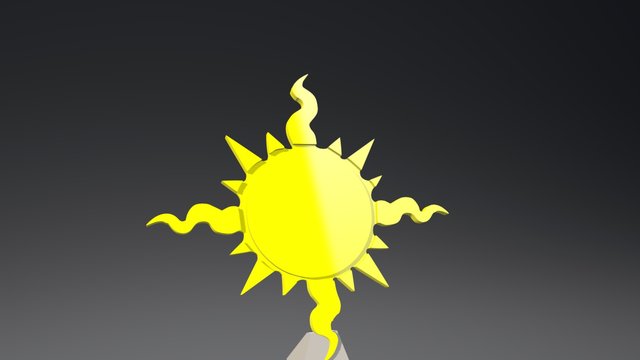 Sun Logo 3D Model