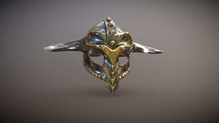Ancient viking helmet 3D Model