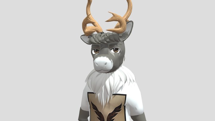Washi The Reindeer 3D Model
