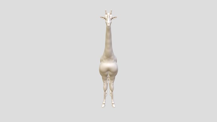Giraffe WIP 3D Model