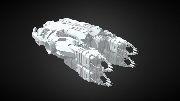 Construction ship [T 76] 3D Model