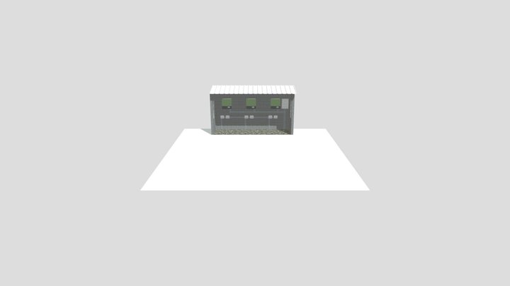Abrigado inversor solar 3D Model