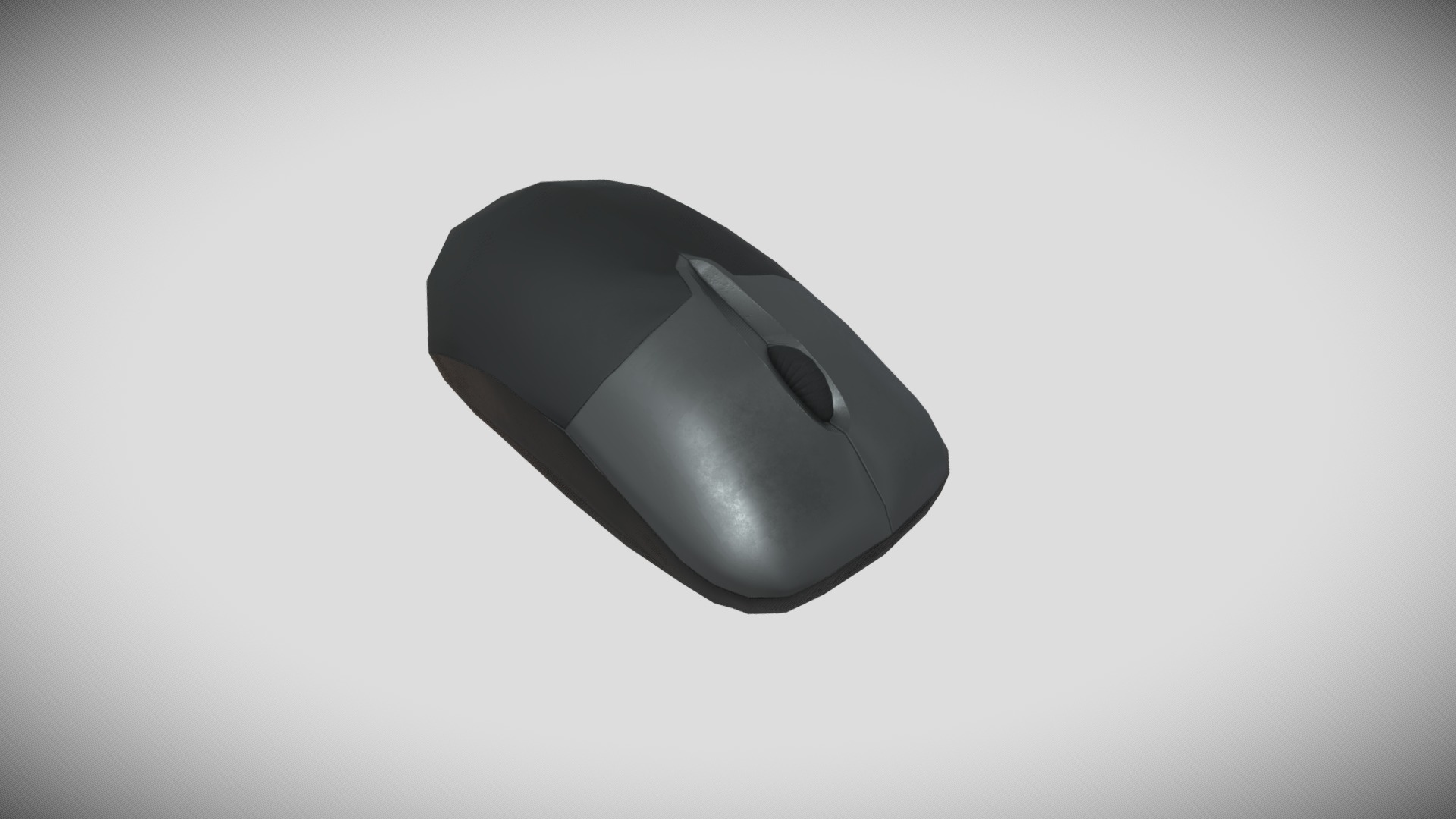3D model Computer-Mouse Gameready - This is a 3D model of the Computer-Mouse Gameready. The 3D model is about a black computer mouse.