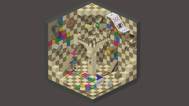Puzzle Box Board 3D Model