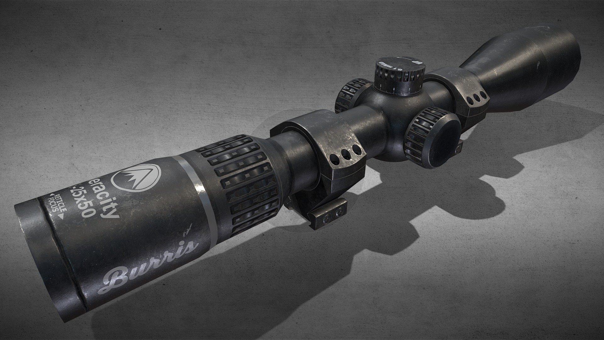 Burris Veracity Riflescope Low Poly - Buy Royalty Free 3D Model By ...