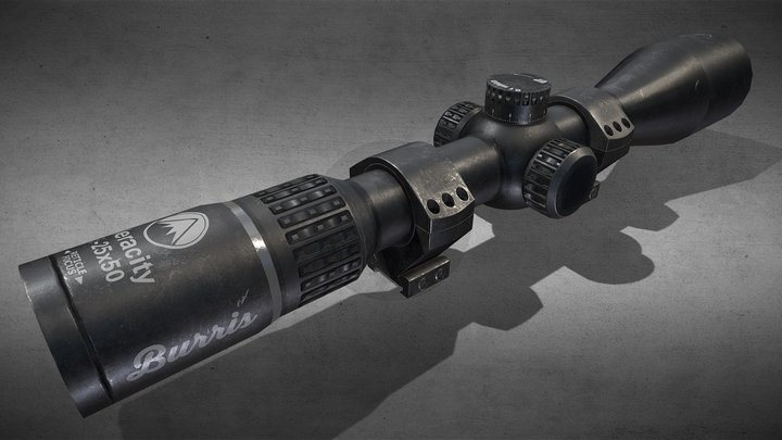 Burris Veracity Riflescope low poly 3D Model